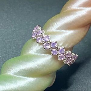 Bomb Party The Sterling Club RBP5675 Orchid Purple Chalcedony Ring